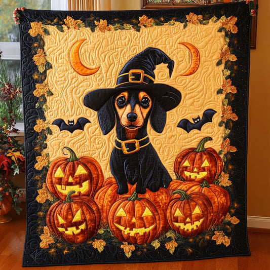 Dachshund Pumpkin DH2909046CL Quilt