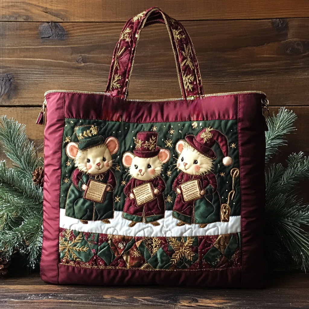 Peaceful Song Mouse WN1311085CL Quilted Tote Bag