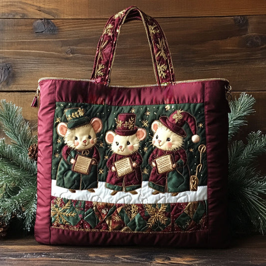 Peaceful Song Mouse WN1311085CL Quilted Tote Bag