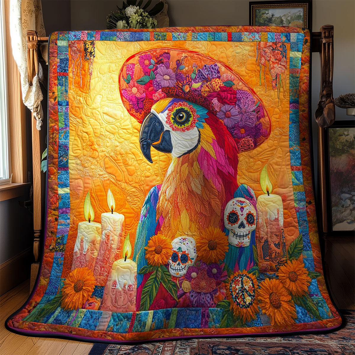 Day Of The Parrot WN2211002CL Quilt