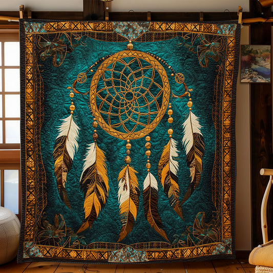 Native Feather Dreamcatcher WY2102052CL Quilt