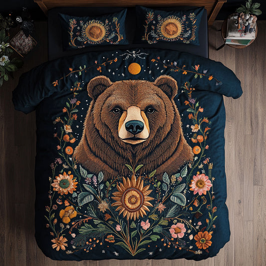 Bear And Flower CQ2605028CL Duvet Cover Set