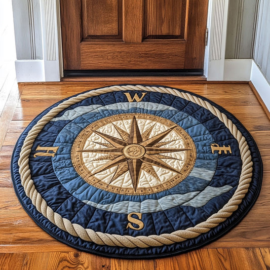 Oceanbound Star CP0907030CL Quilted Round Mat