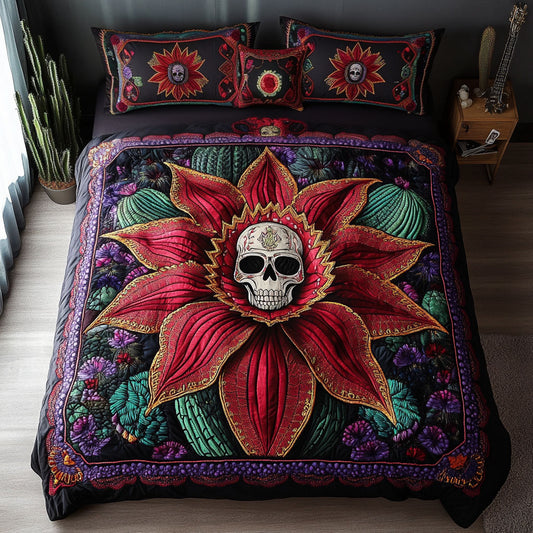 Shadow Rose Skull WN1109033CL Duvet Cover Set