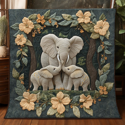 Family Elephant WX1306014CL Quilt