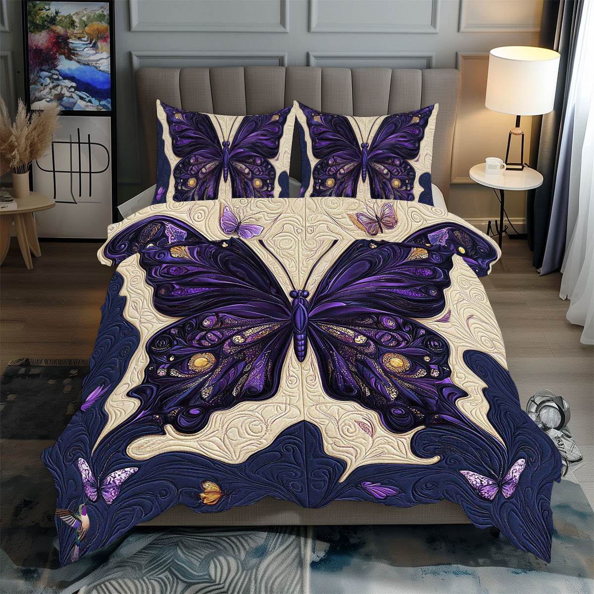 Queen Night Butterfly WP0412013CL Duvet Cover Set