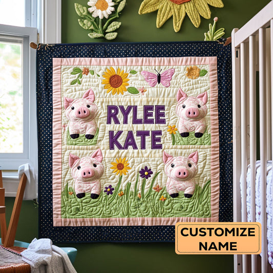 Garden Gate WY2907035CL Personalized Baby Quilt