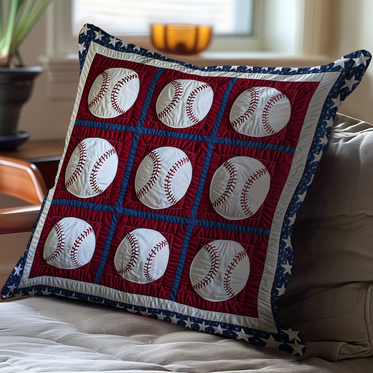 Baseball WJ2311040CL Quilt Pillow Case