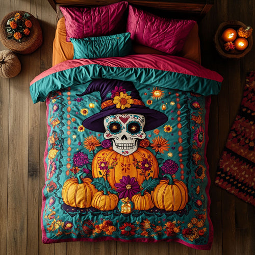 Sugar Skull Bloom WN1108087CL Duvet Cover Set