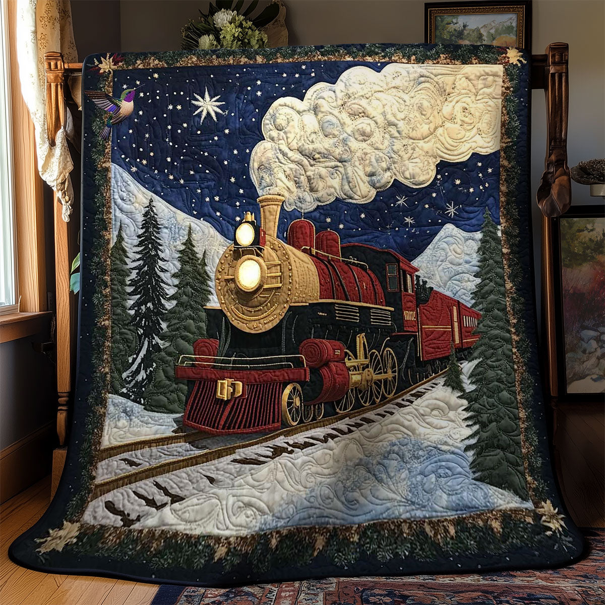 Snowbound Locomotive WN1211062CL Quilt