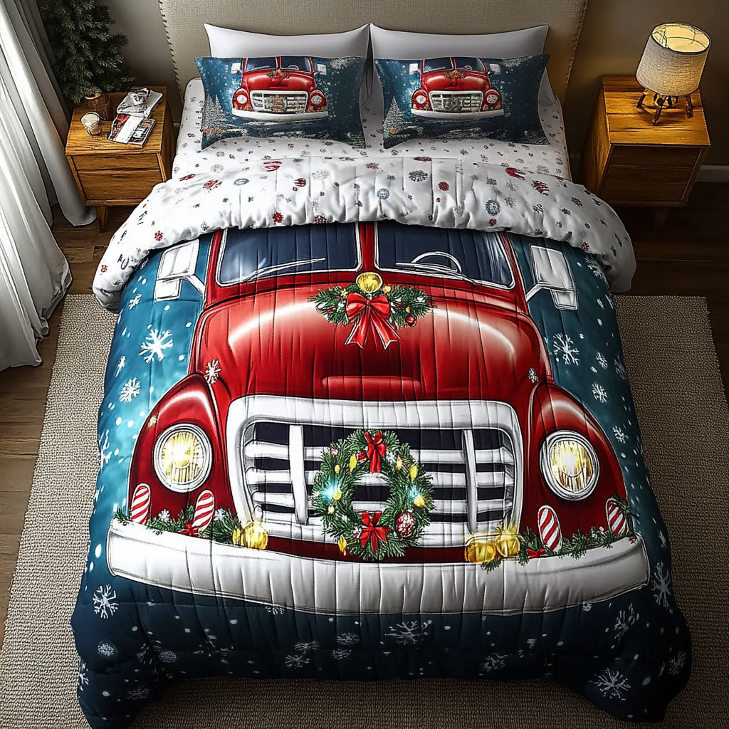 Classic Christmas Truck WN1111009CL Duvet Cover Set