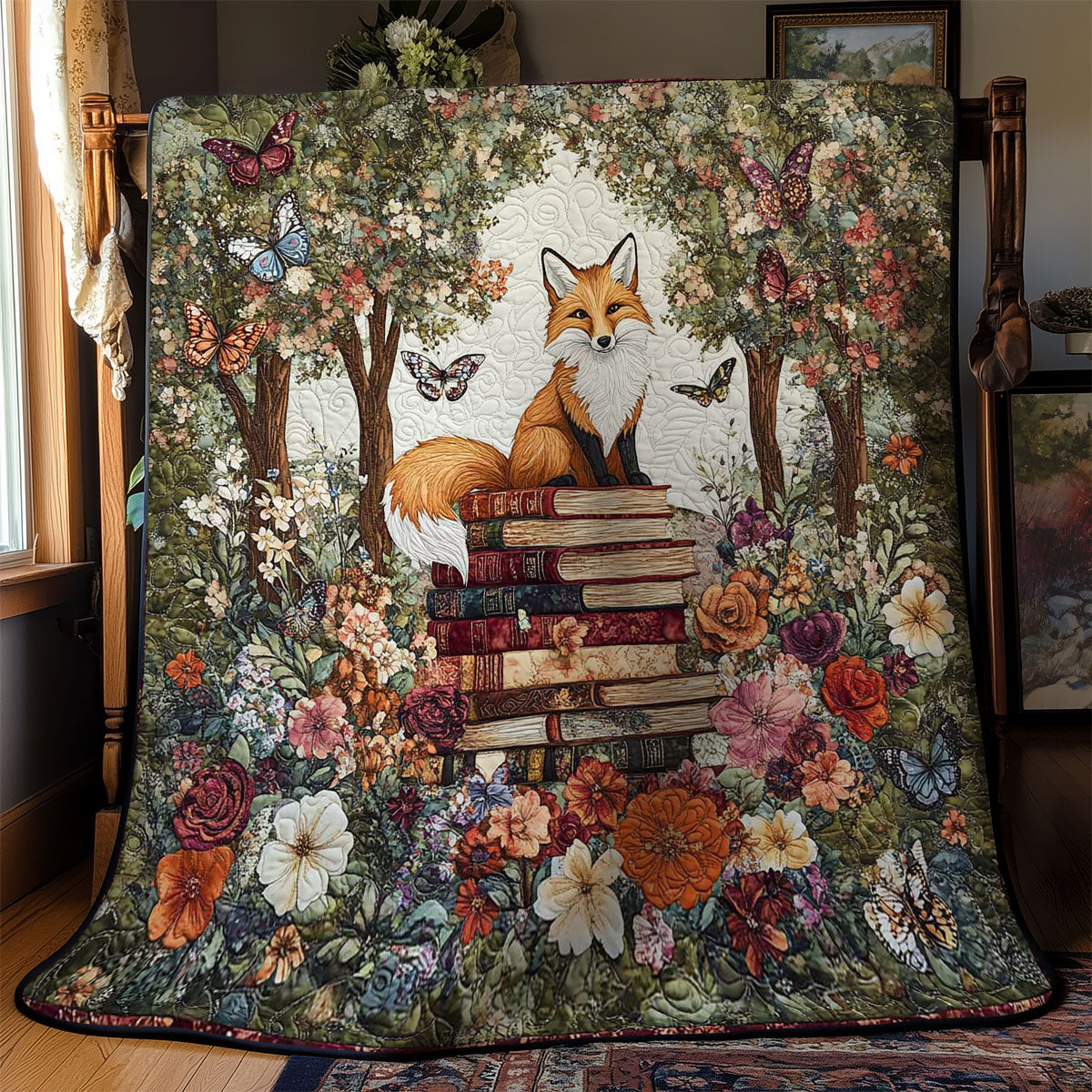 Fox And Books WN2712040CL Quilt