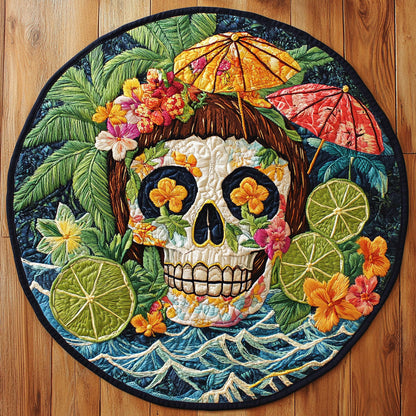 Skull Vibe WN2805039CL Quilted Round Mat