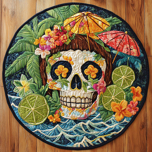 Skull Vibe WN2805039CL Quilted Round Mat