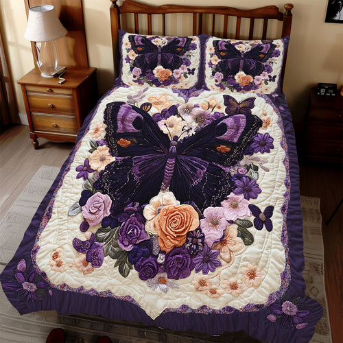 Violet Butterfly WX1112091CL Duvet Cover Set