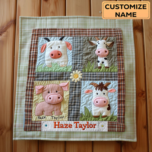 Sunny Farm WN2407067CL Personalized Baby Quilt