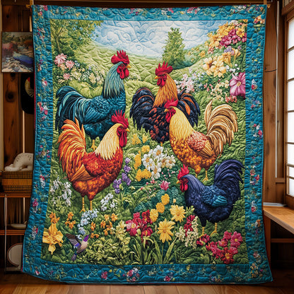 Chicken In Farm WY2612006CL Quilt