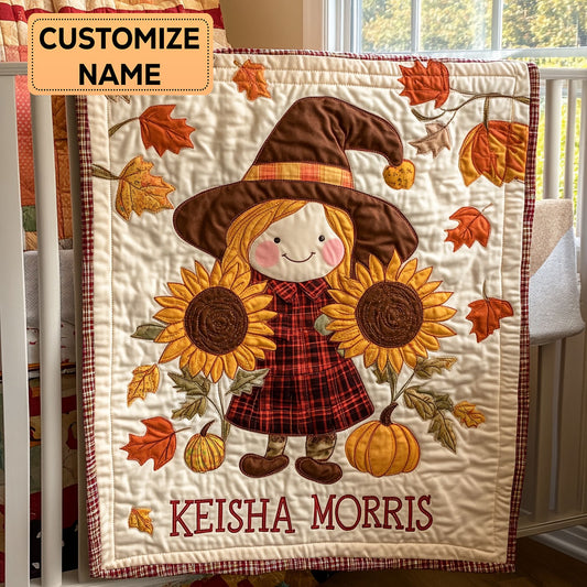 Fall Cuddle CP3007011CL Personalized Baby Quilt