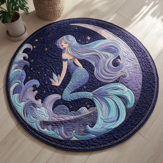 Mystic Mermaid CW3005587CL Quilted Round Mat