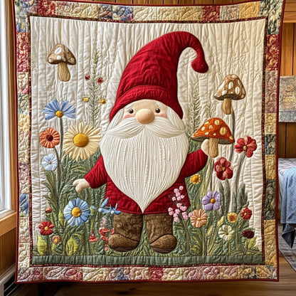 Mushroom Gnome CW1507033CL Quilt