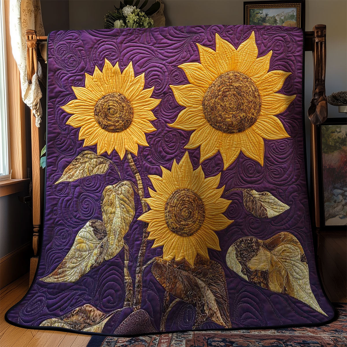 Sunflower Love WN1703072CL Quilt
