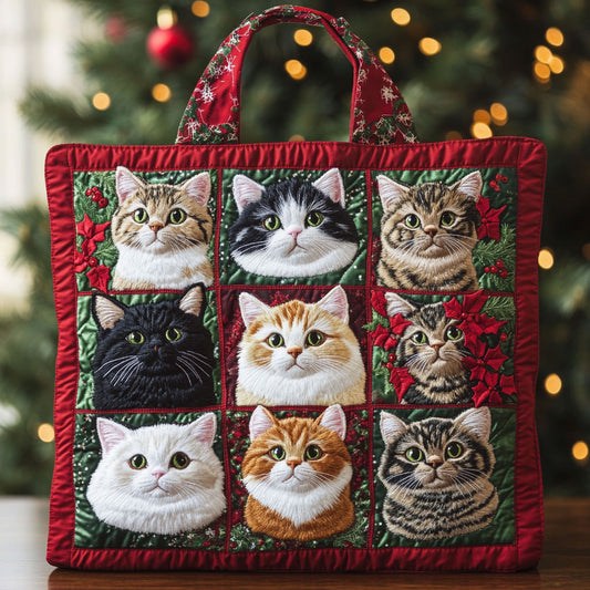 Winter Cat CW0811064CL Quilted Tote Bag