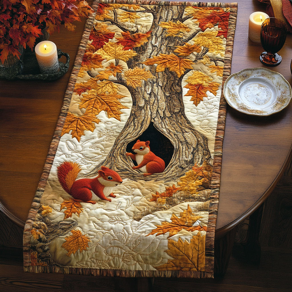 Cozy Woodland CW2805531CL Quilted Table Runner