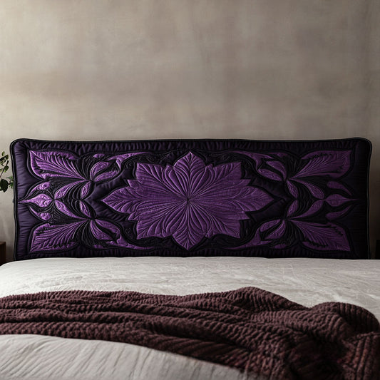 Infinity Flower WN1812012CL Quilted Headboard Slipcover