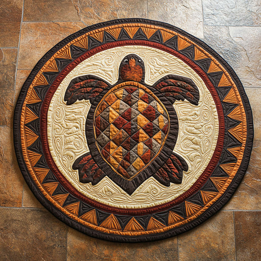 Tribal Path CP1207011CL Quilted Round Mat