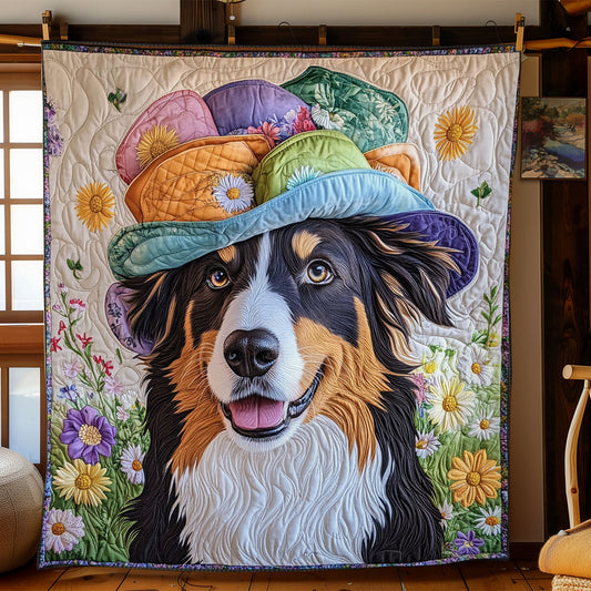 Puppy And Hat CP3105010CL Quilt