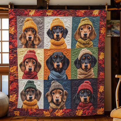 Autumn Dachshund WN2907006CL Quilt