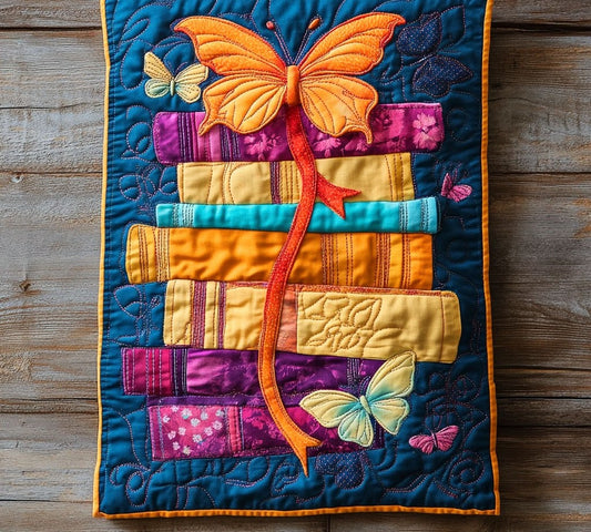 Butterfly Library WP0705031CL Quilted Table Runner