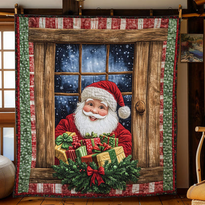 Santa Doorstep Christmas WN1811059CL Quilt