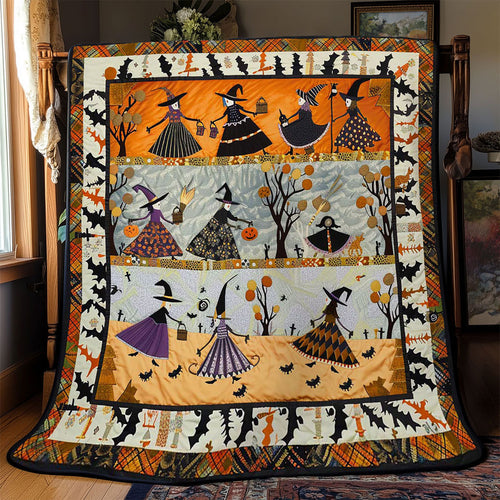 Halloween Witches' Bonfire Ritual WN2709032CL Quilt