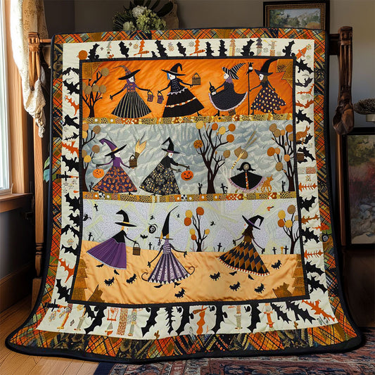 Halloween Witches' Bonfire Ritual WN2709032CL Quilt