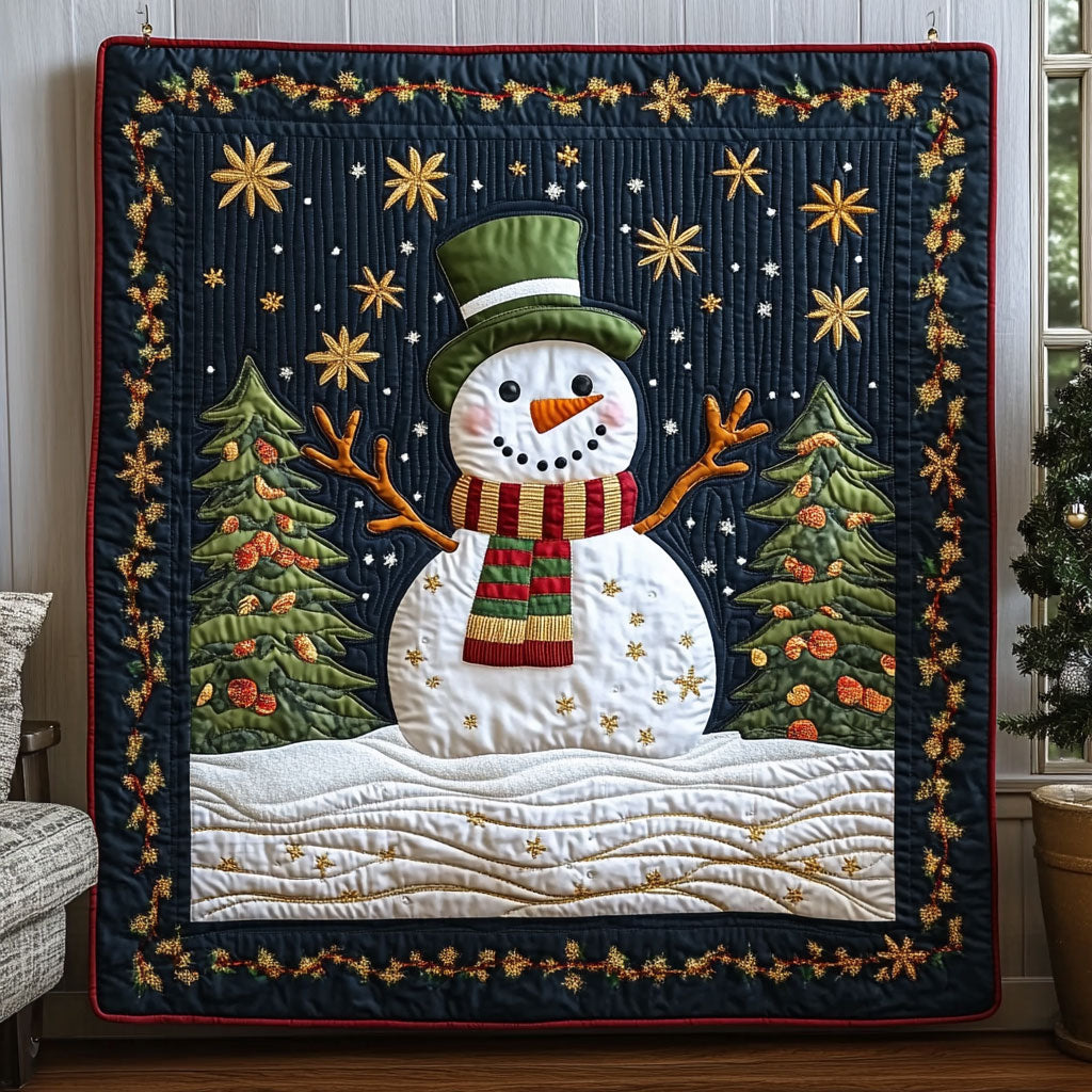 Snowman Holiday Sparkle DH2009021CL Quilt