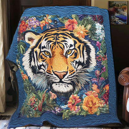 Tiger In Flower WY2301080CL Quilt