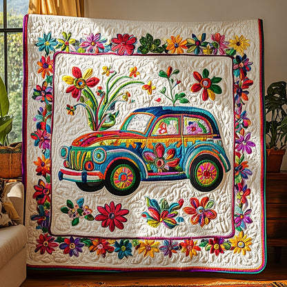 Golden Hippie Car WN0609043CL Quilt