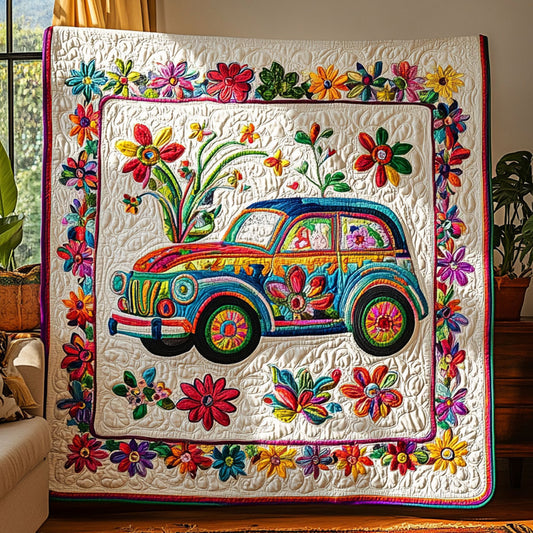 Golden Hippie Car WN0609043CL Quilt