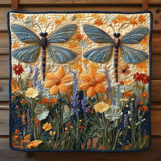 Vibrant Floral Dragonfly XK2509005CL Quilt