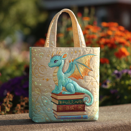 Dragon Book CW0110004CL Quilted Tote Bag