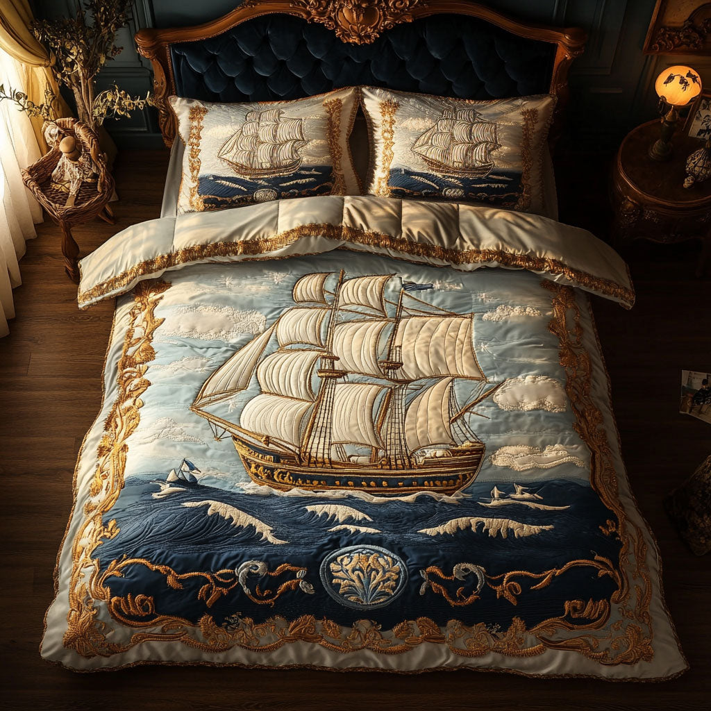 Noble Sailboat WN0809079CL Duvet Cover Set