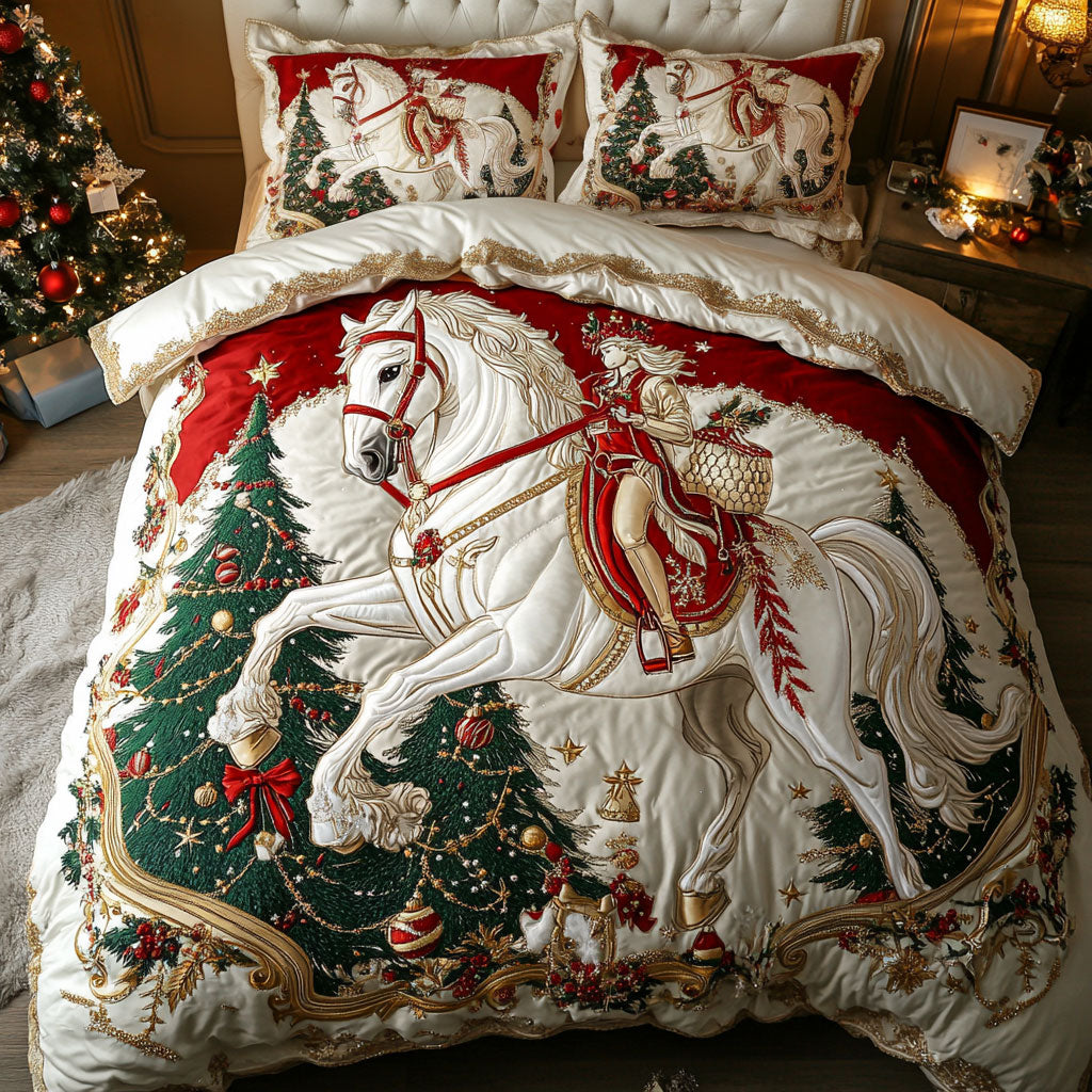 Horse Noel Night WN1007025CL Duvet Cover Set