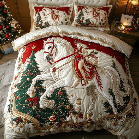 Horse Noel Night WN1007025CL Duvet Cover Set