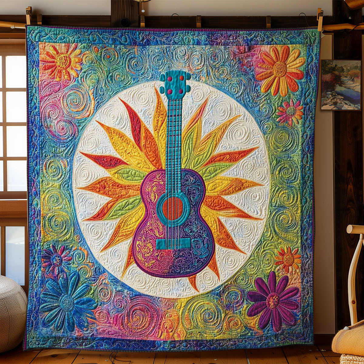 Guitar Of Peace WN1001022CL Quilt