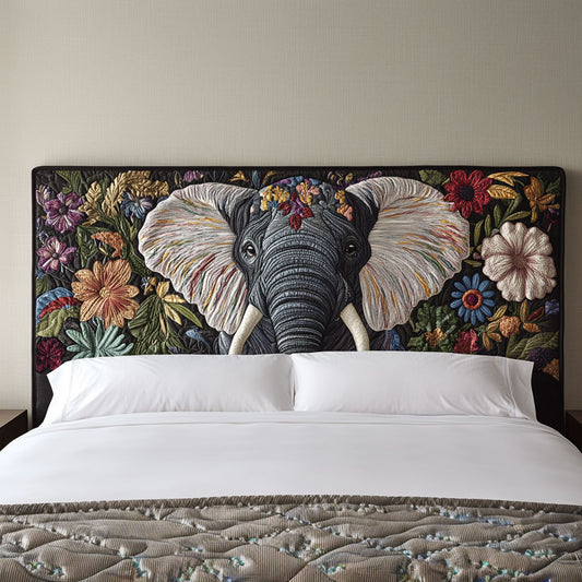 Blooming Elephant QA3012013CL Quilted Headboard Slipcover