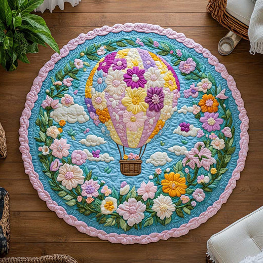 Cloud Garden WN2005037CL Quilted Round Mat