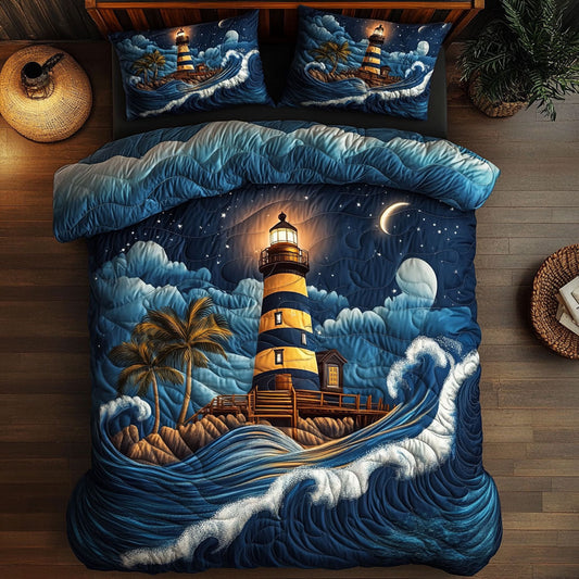 Mystic Lighthouse In Night WY0104009CL Duvet Cover Set