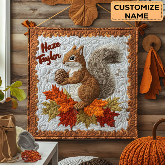 Squirrel Trail WN3007100CL Personalized Baby Quilt