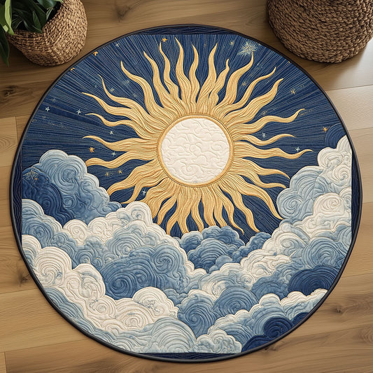 Sunlit Symphony WP2003095CL Quilted Round Mat
